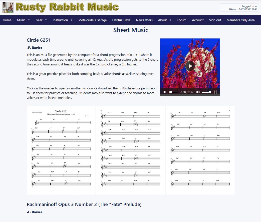 Rusty Rabbit Music screenshot