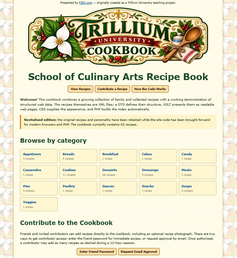 Trillium University Cookbook